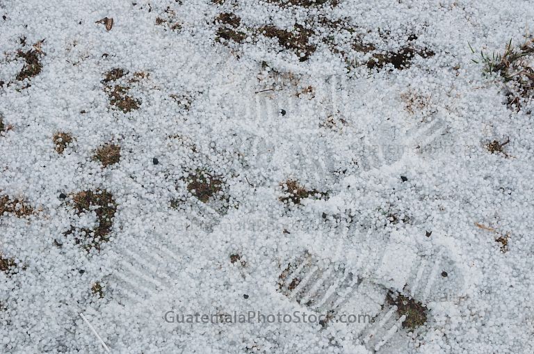 Granizo en la cima de los Cuchumatanes