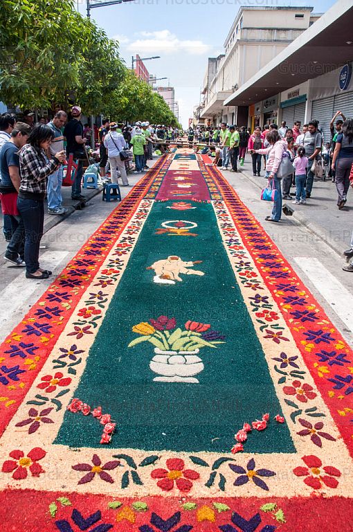 Parte de la alfombra de aserrín mas grande del mundo