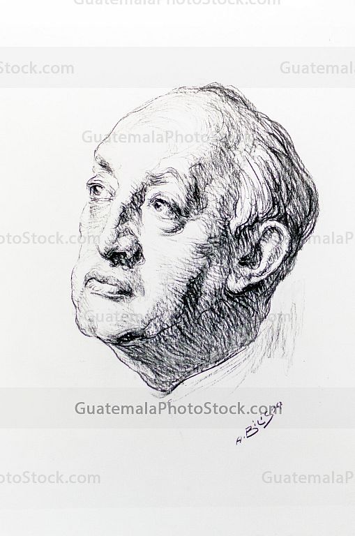 Retrato de Miguel Ángel Asturias