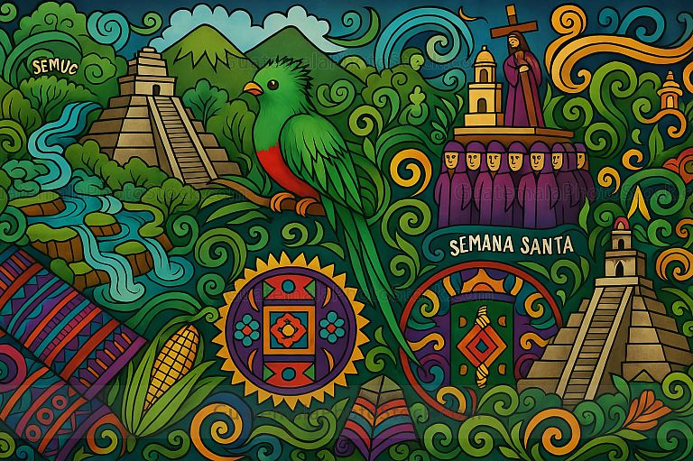 Iconos turísticos de Guatemala