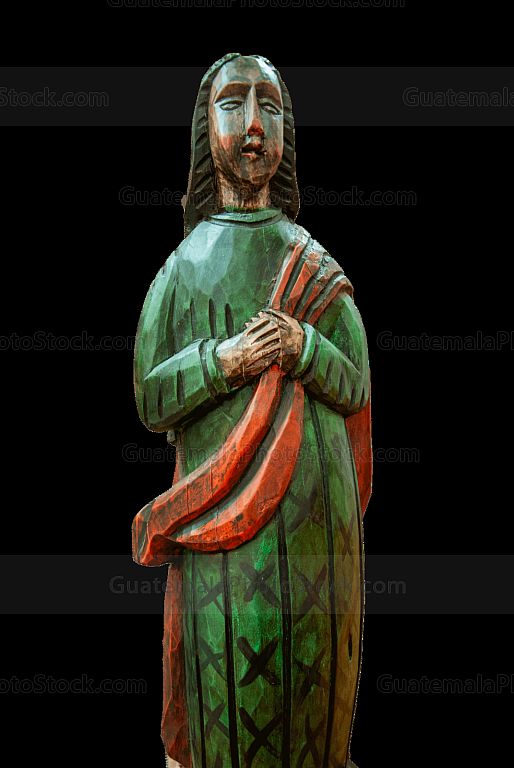 Imagen de santo, artesania de madera