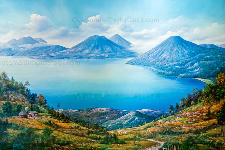 Paisaje de Atitlán, Sololá