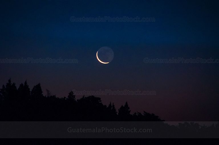 Luna al amanecer