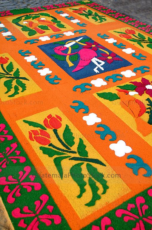 Alfombra de aserrín