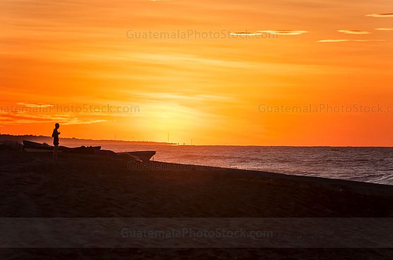 Amanecer en la costa pacifica