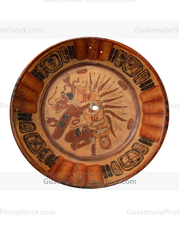 Plato ceremonial pintado