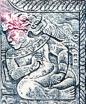 Detalle del billete de veinte