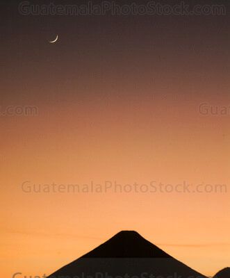 Atardecer sobre el Volcán de Agua