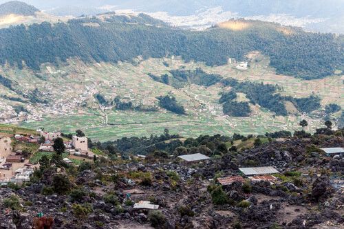 Mirador hacia el valle de Almolonga