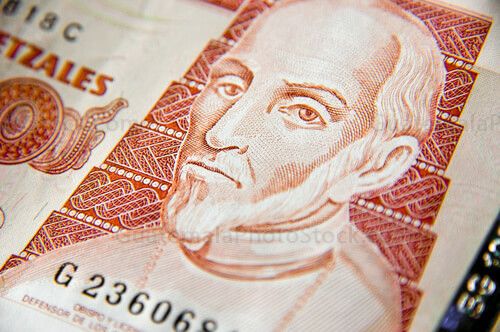Detalle de billete de cien quetzales