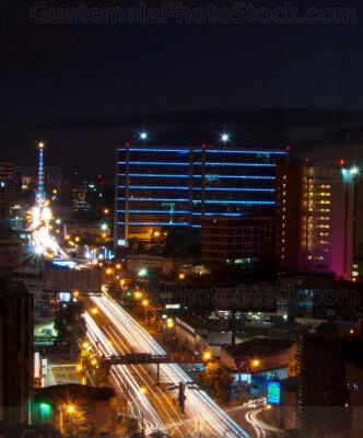 Ciudad de Guatemala de noche