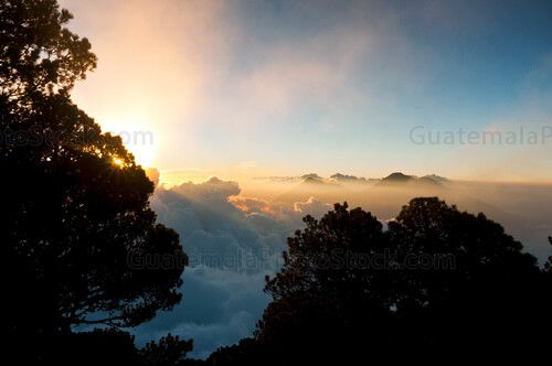 Atardecer desde el Volcán de Agua