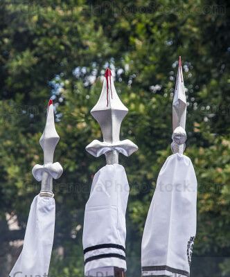 Lanzas de cortejo procesional de Candelaria