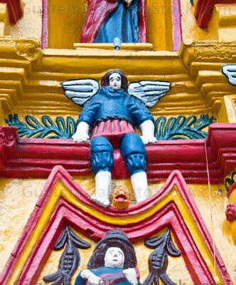 Fachada del Templo de San Andres Xecul