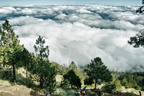 Paisaje desde lo alto del Volcán de Agua