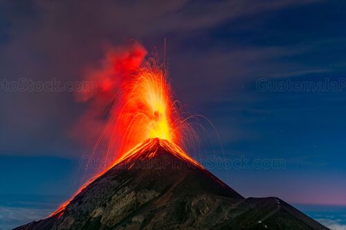 Erupción del Volcán de Fuego