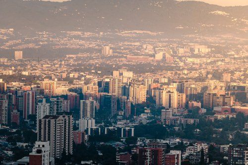 Ciudad de Guatemala al amanecer