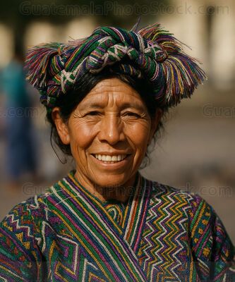 Mujer guatemalteca de etnia maya