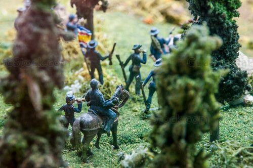 Maqueta de la guerra