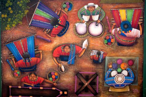 Mural en las calles de San Juan La Laguna