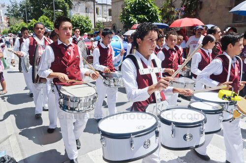 Tambores en el Desfile del 15 de septiembre