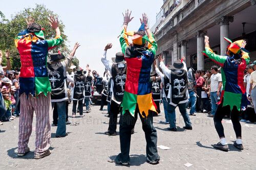 Comparsa de los estudiantes de la USAC