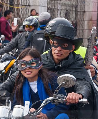 Participante en la Caravana del Zorro