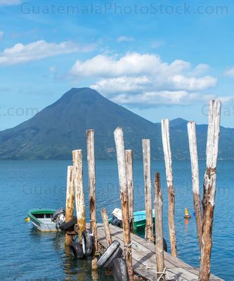 Muelle en panajachel, Lago de Atitlán, Sololá