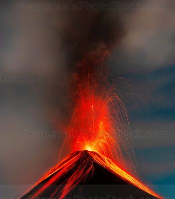 Erupción del Volcán de Fuego