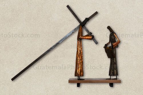 Santo Vía Crucis, Estación VI La Verónica enjuga el rostro de Cristo