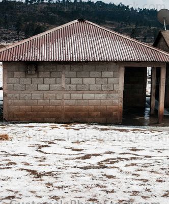 Granizo en la cima de los Cuchumatanes