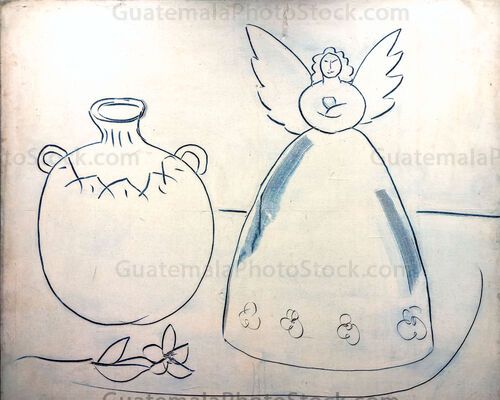 Obra Ángel y Tinaja, Zipacná de León, 1981