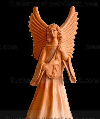 Artesania de barro en forma de angel