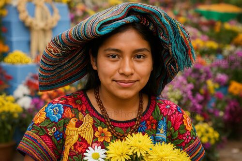 Rostro de mujer indigena