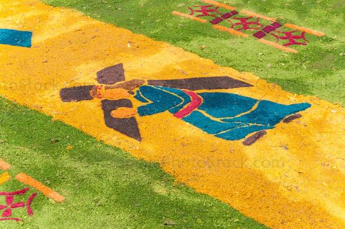 Detalle de la alfombra del Paseo de la Sexta Avenida