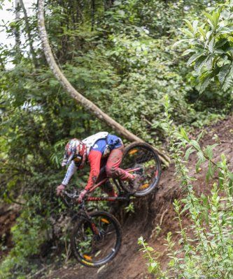 Carrera de bicicleta de montaña