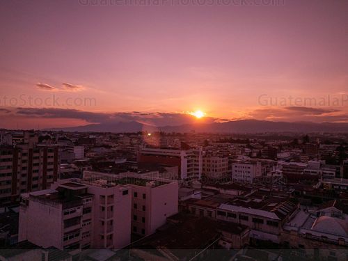 Atardecer en la Ciudad de Guatemala