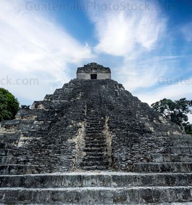 Escalinata del Templo I, Gran Jaguar, del Parque Nacional Tikal