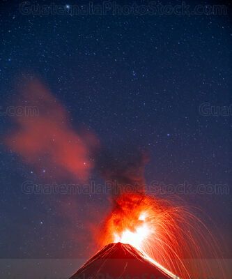 Erupción del Volcán de Fuego