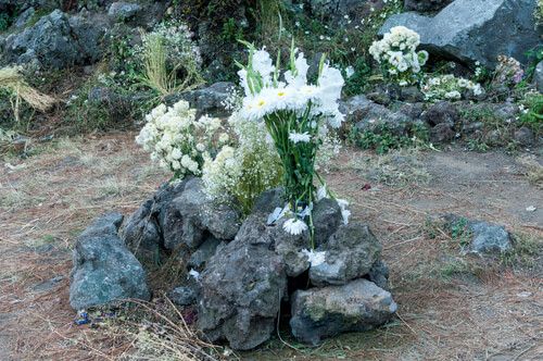 Ofrenda en el Cerro Quemado
