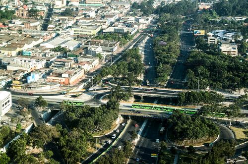 El Trebol desde el aire