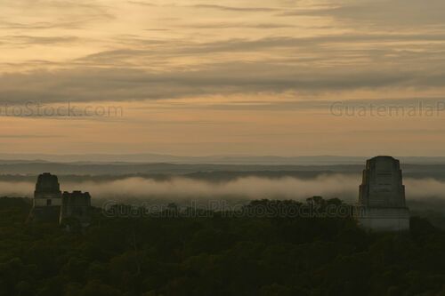 Amanecer el Parque Nacional Tikal