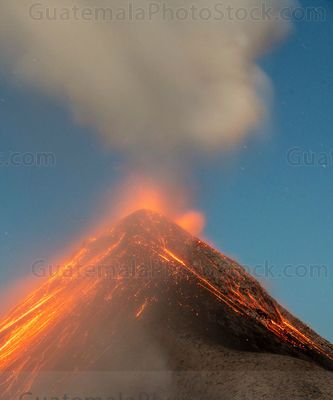 Erupción en el Volcán de Fuego