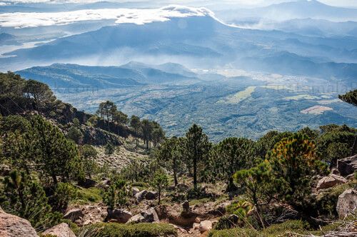 Costa Sur desde el Volcán de Agua