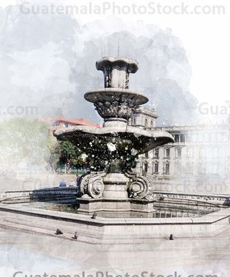 Fuente del Parque Central, Ciudad de Guatemala