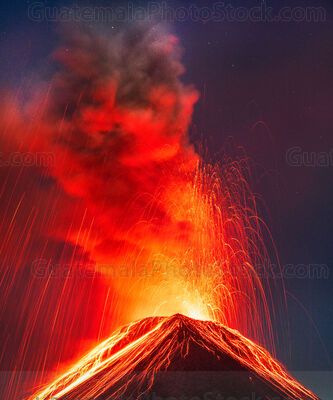 Erupción del Volcán de Fuego