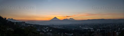 Atardecer sobre la Ciudad de Guatemala