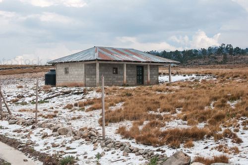 Granizo en la cima de los Cuchumatanes