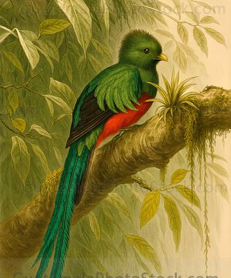 Ilustración de Quetzal