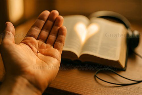 Grano de mostaza en la mano